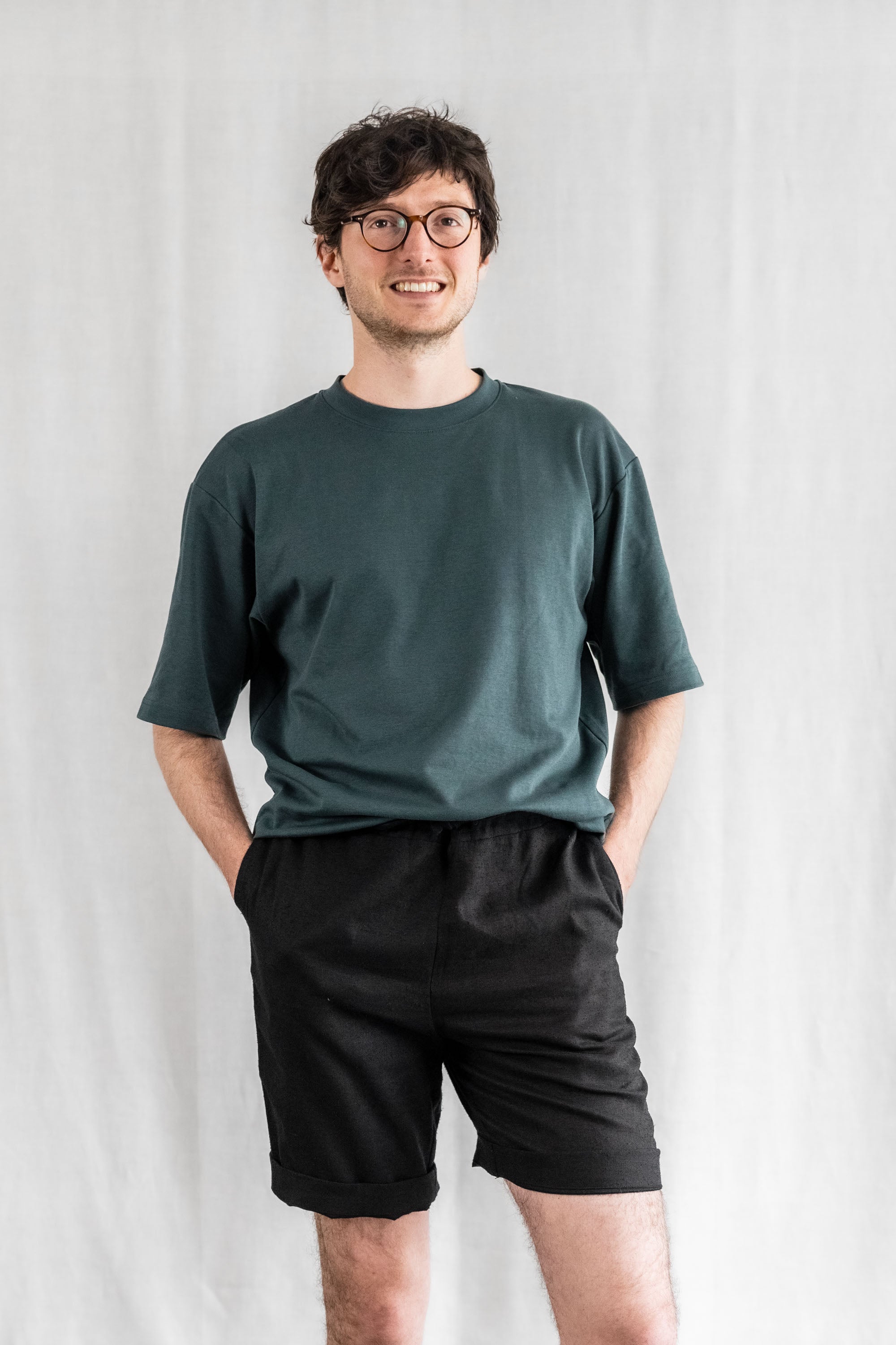 Image of Jyoti Fair Works mannen vegan Shorts Devaki Zwart