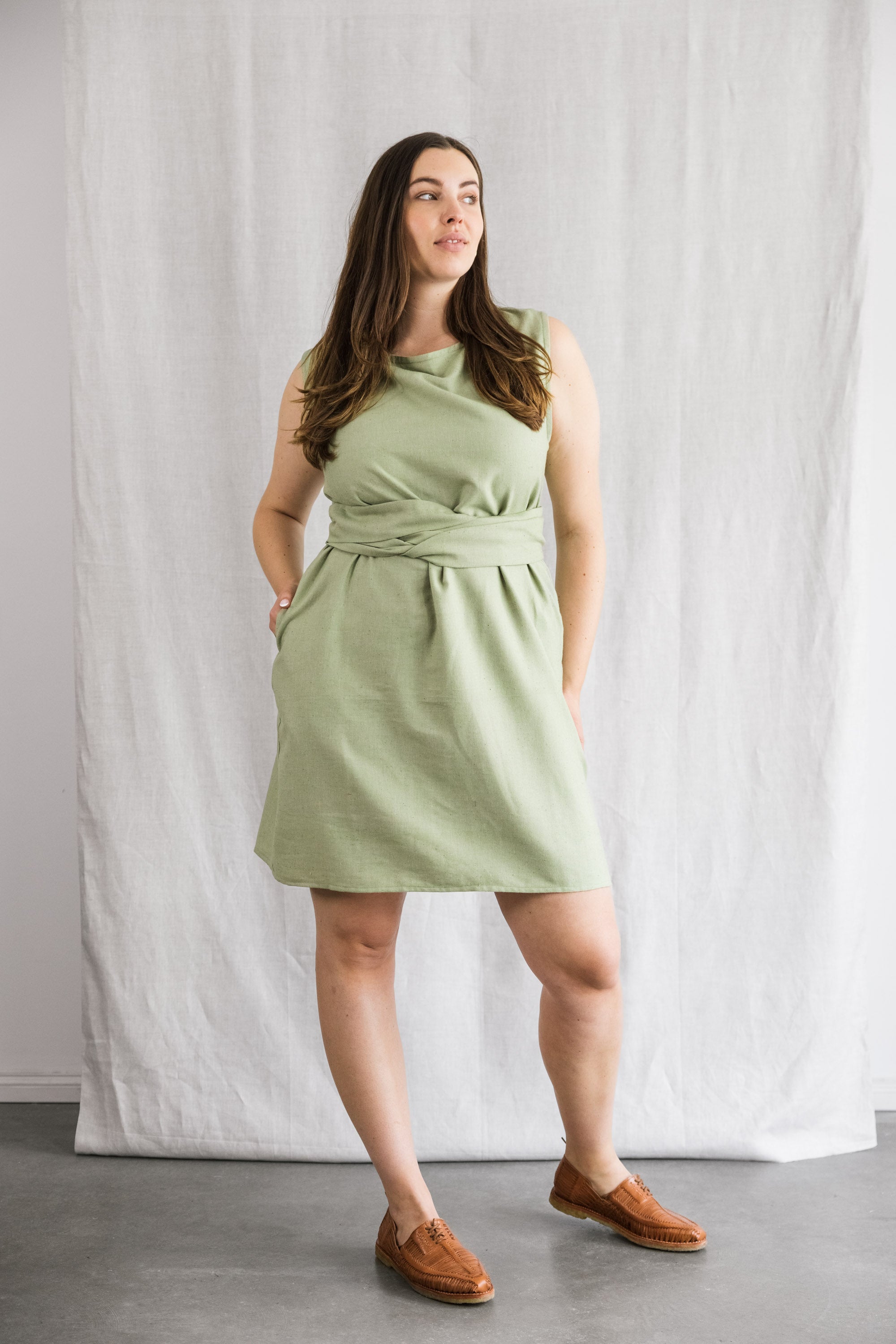 Jyoti Fair Works Damen vegan Kleid Aarav LindgrÃ¼n