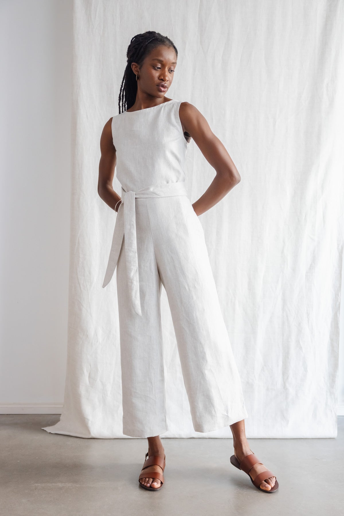 Jyoti Fair Works Damen vegan Jumpsuit Anusha Greige