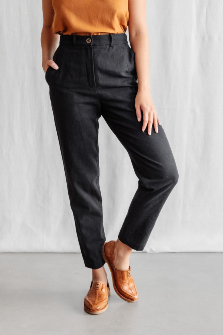 Jyoti Fair Works Damen vegan Hose Suhrut Schwarz