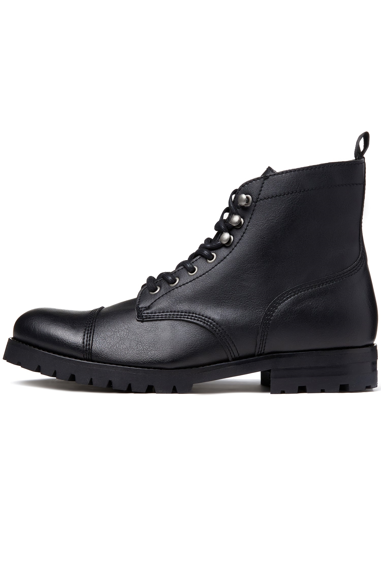 Will's Vegan Store Herren vegan Arbeitsstiefel Herren Wide Fit Schwarz