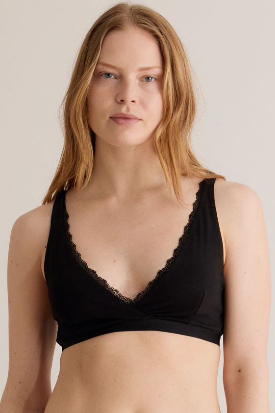 KOMODO womens vegan Bralette Margot Black