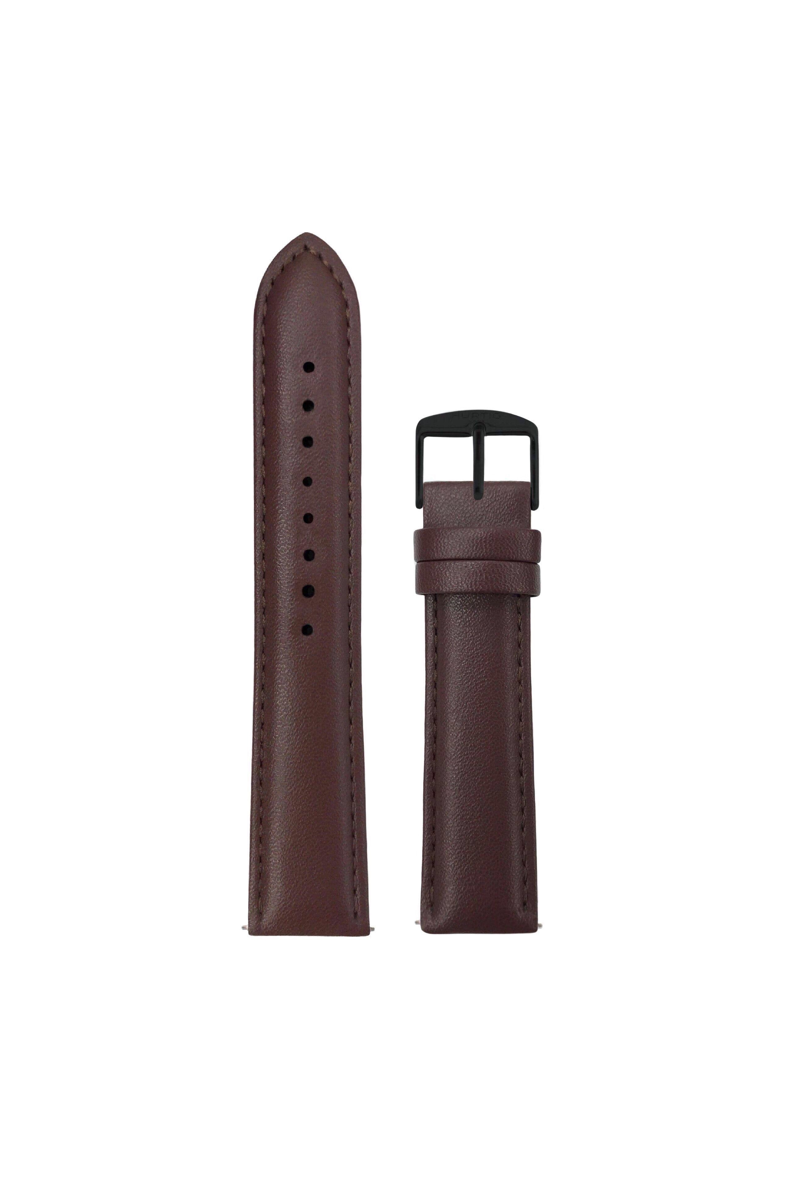Hurtig Lane men vegan Watch Strap Chestnut & Black