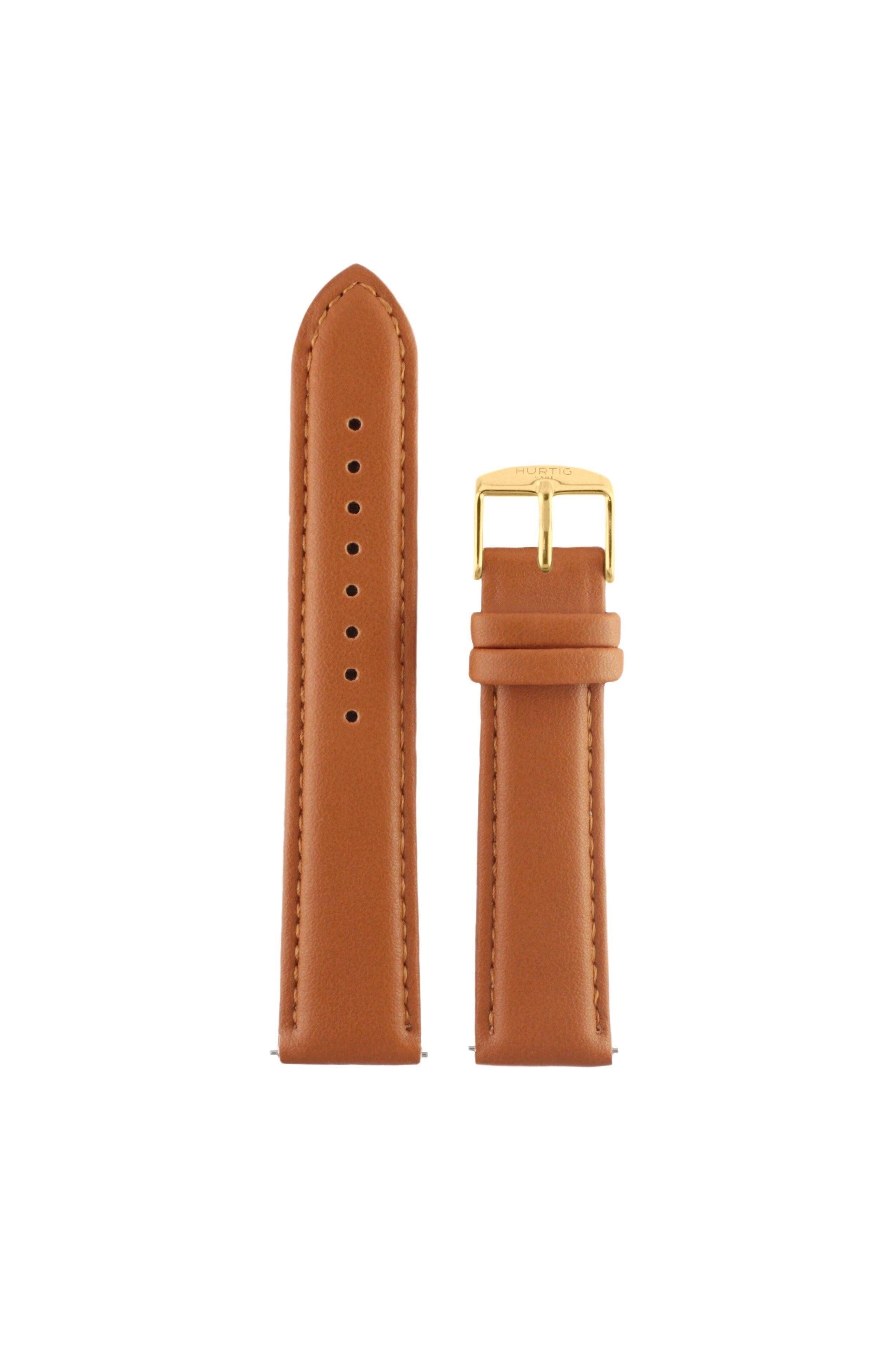 Hurtig Lane men vegan Watch Strap Tan & Gold