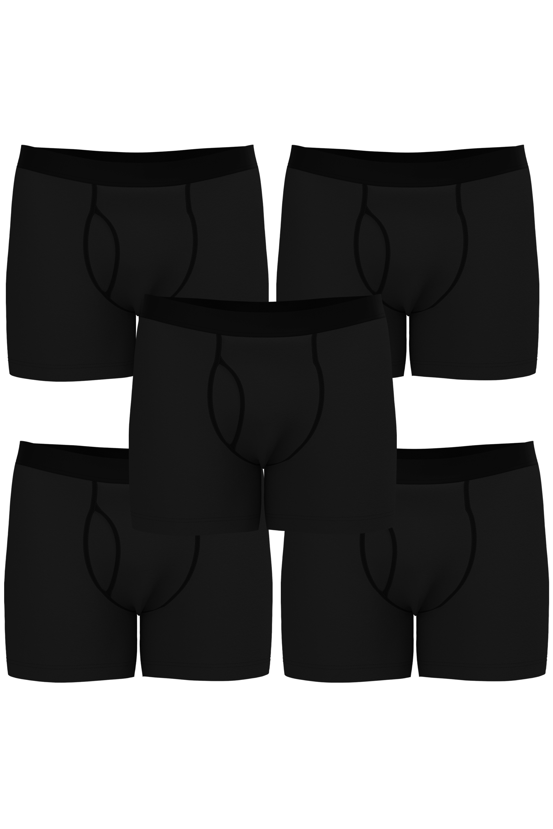 Image of Albero Natur mannen vegan Multipack 5x Boxershorts Zwart