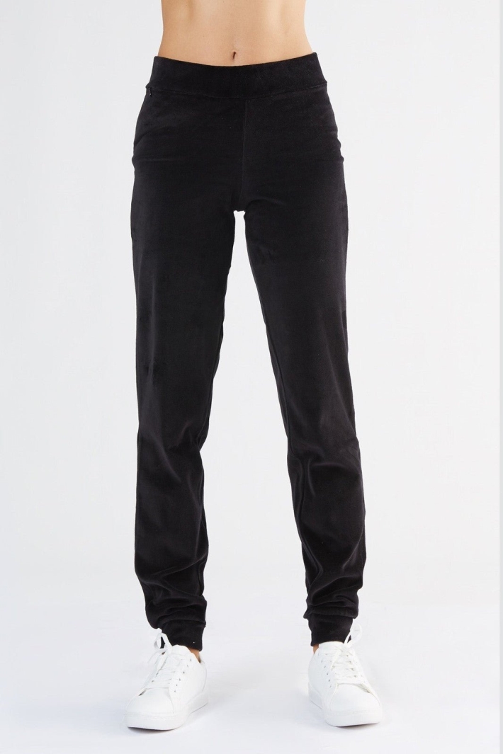 Leela Cotton womens vegan Pants Nicky Black