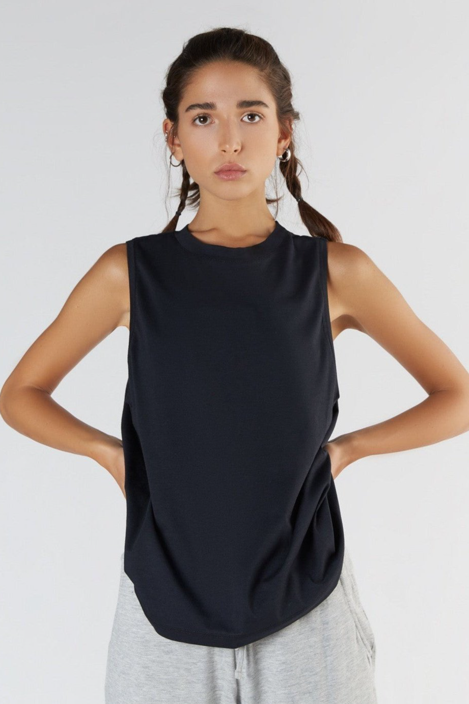 True North womens vegan Top With High Neckline Active Black