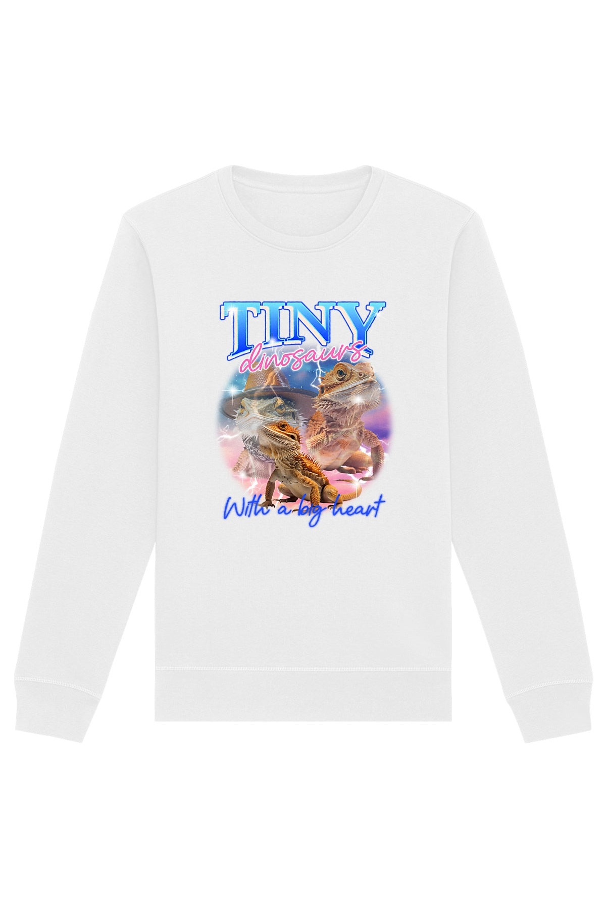Oat Milk Club Damen vegan Sweatshirt Tiny Dinosaurs WeiÃŸ