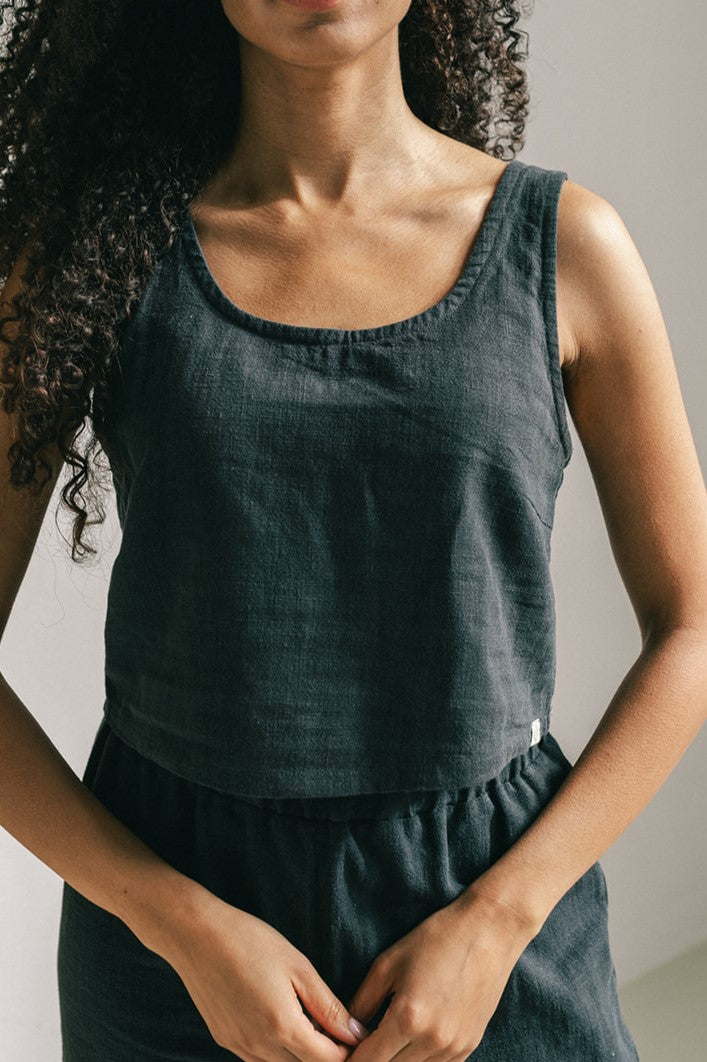 Image of The View Yoga dames vegan Top Rio Zwart