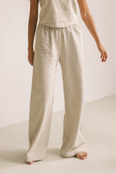 The View Yoga Damen vegan Hose Teya Beige