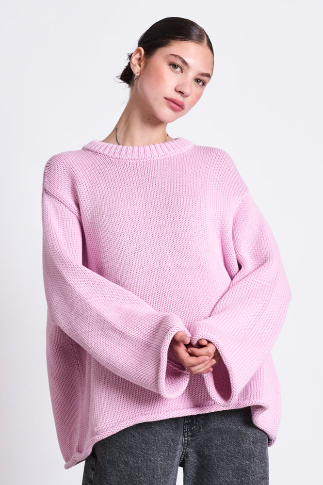 Image of JAN 'N JUNE dames vegan Trui Sona Light Orchid Roze