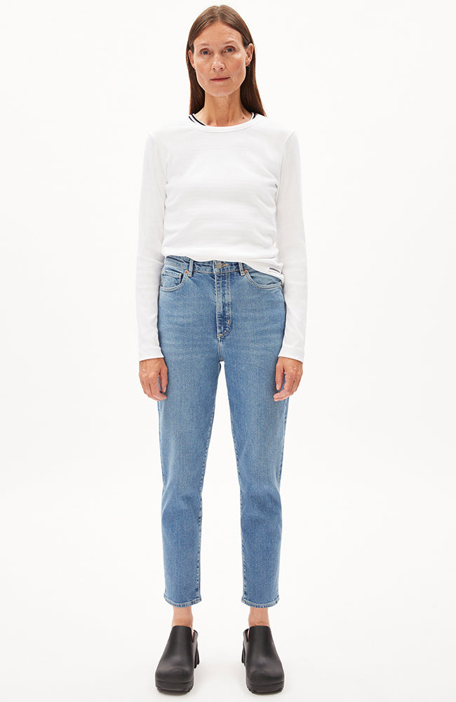 ARMEDANGELS Damen vegan Mom Jeans Mairaa Herse Hellblau