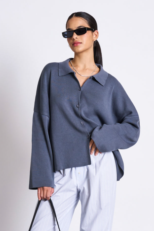 Image of JAN 'N JUNE dames vegan Cardigan Anjo Turbulentie