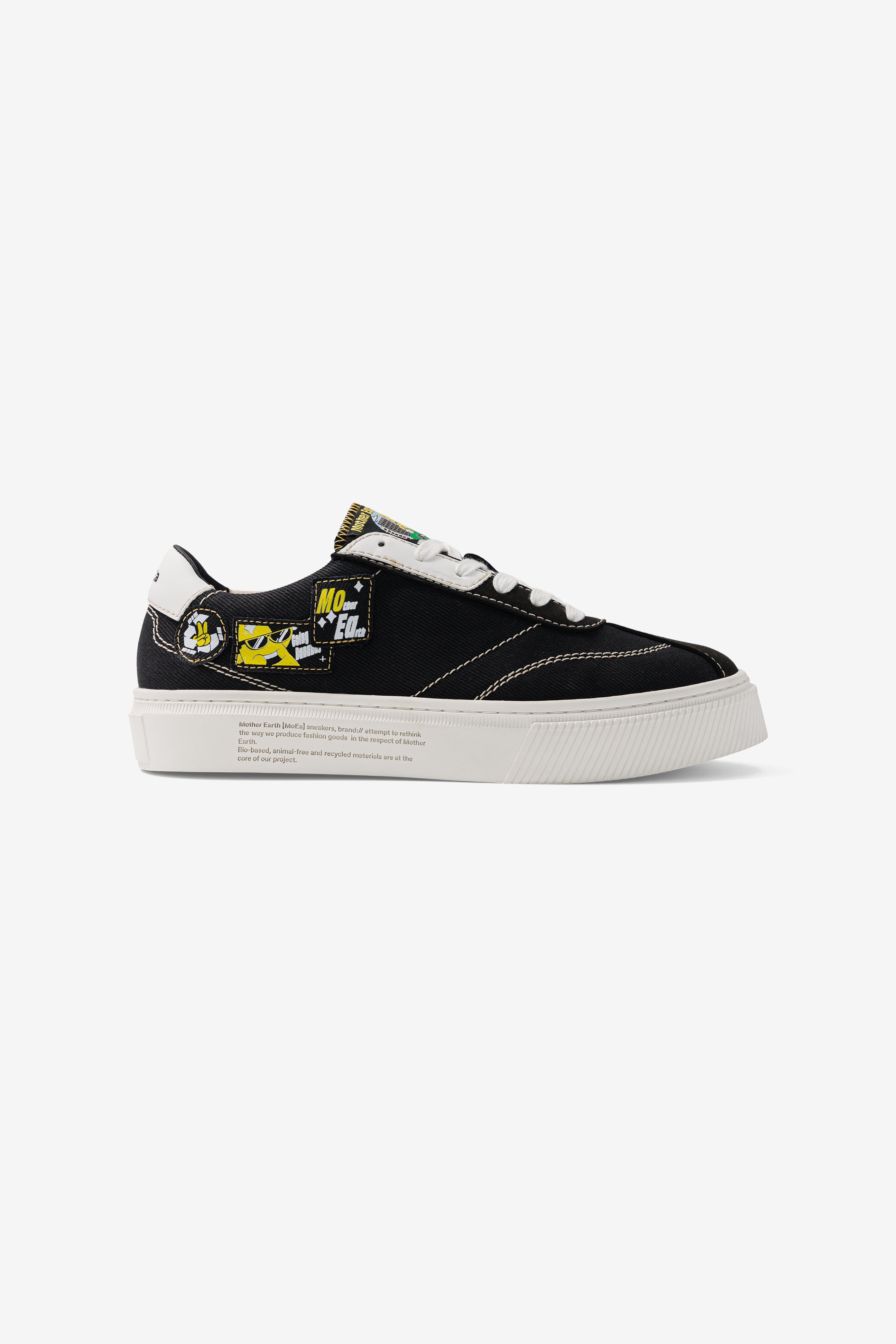MoEa Herren vegan Sneaker Gen4 Banana Patch Schwarz
