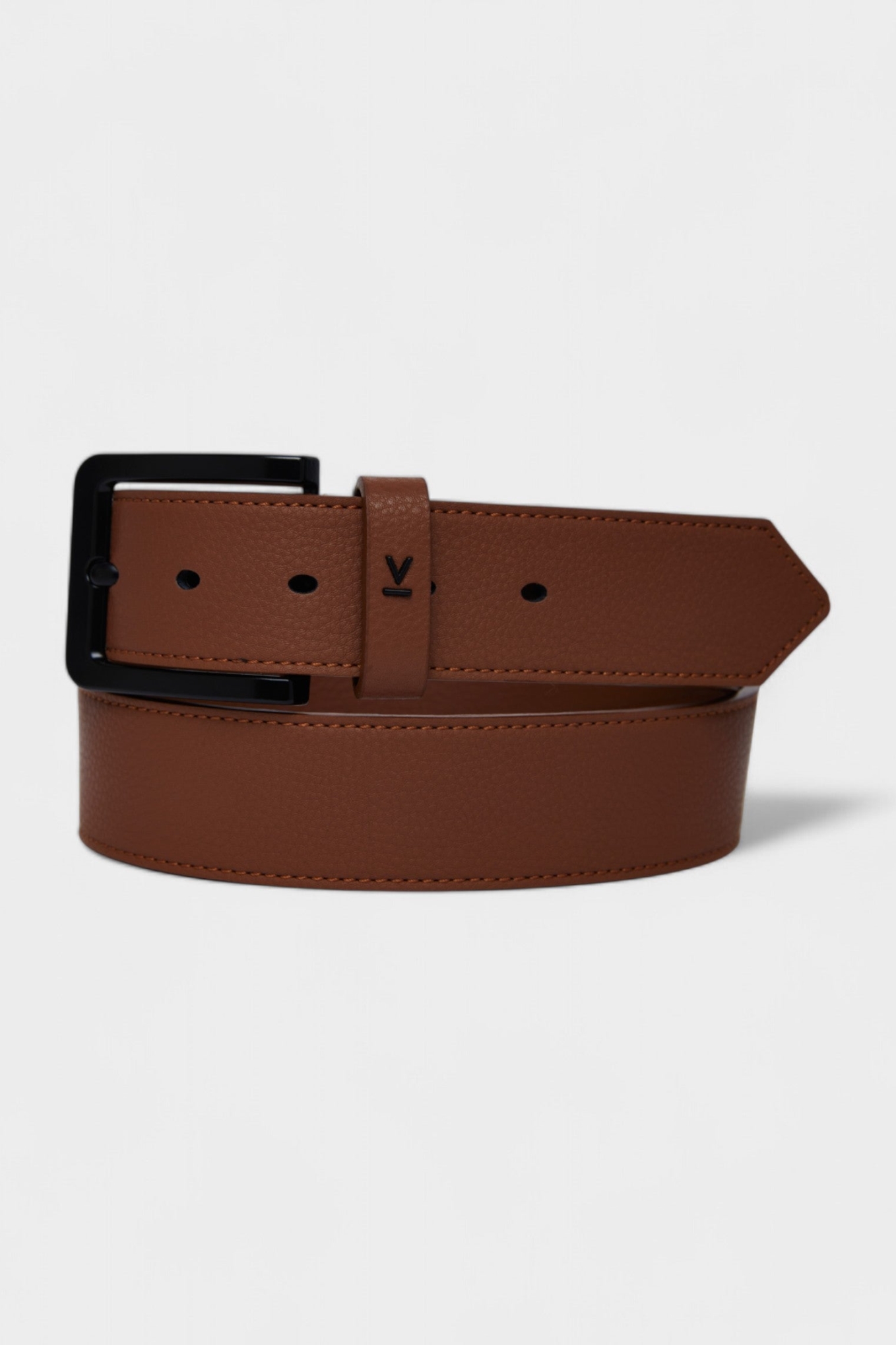 Votch Herren vegan Klassischer Gürtel Marley Braun