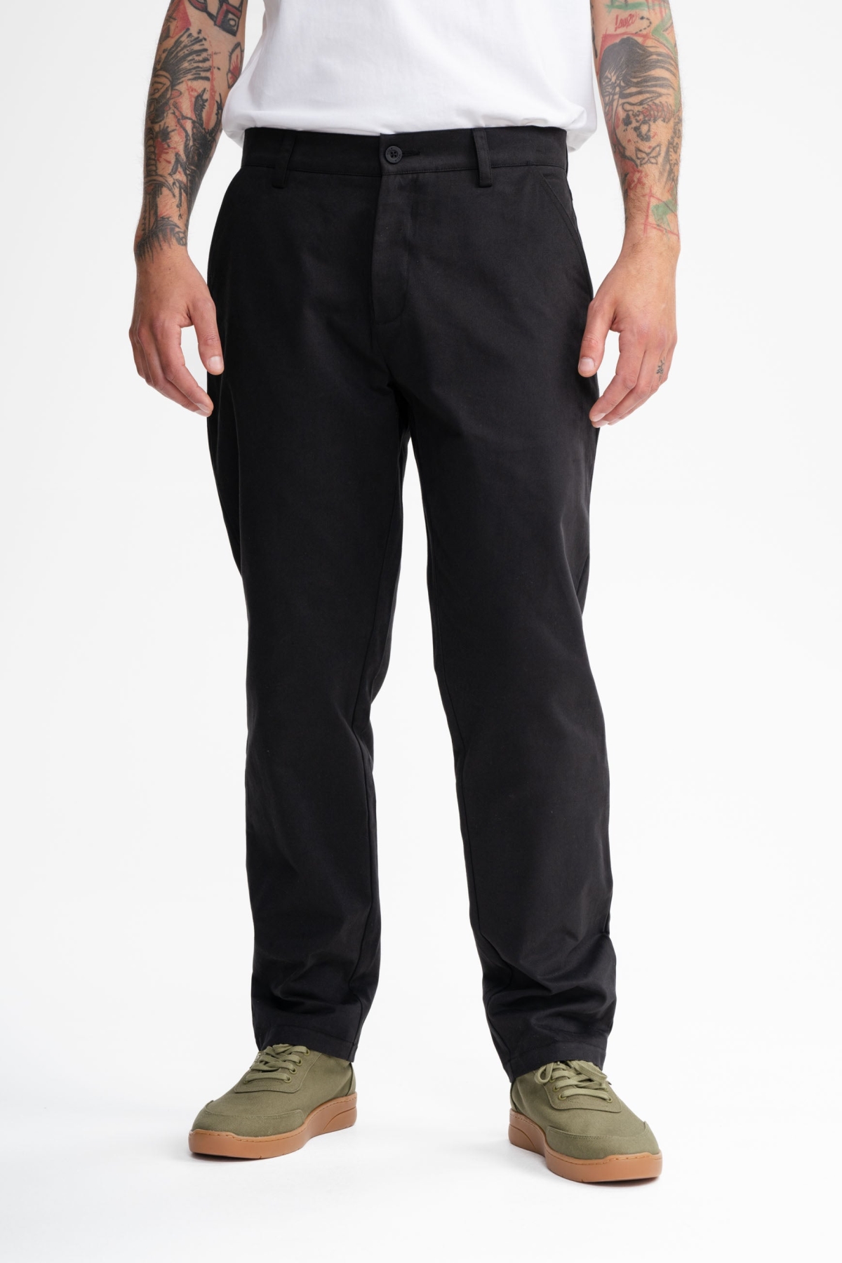 MELA Herren vegan Twill-Hose Pintu Schwarz