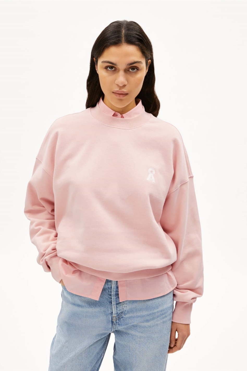ARMEDANGELS Damen vegan Sweatshirt Iconic A Alizaa Hellrosa