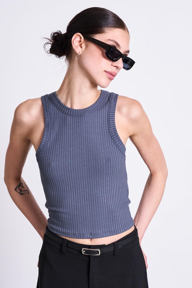 Image of JAN 'N JUNE dames vegan Tanktop Rib Porto Turbulence