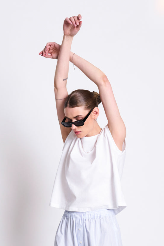 Image of JAN 'N JUNE dames vegan T-Shirt Ovar Wit