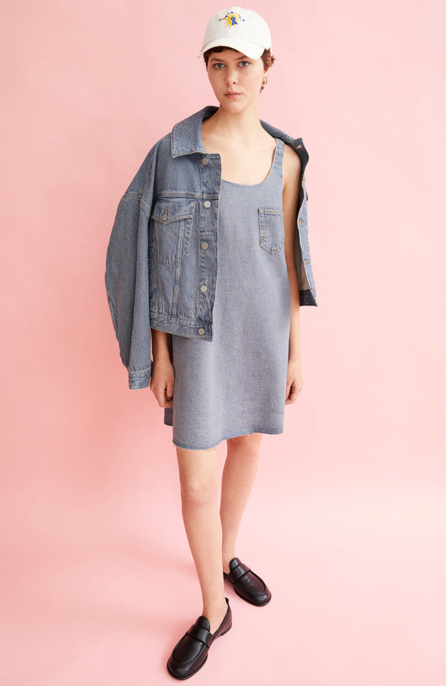 ARMEDANGELS Damen vegan Kleid Naava Nebel Grau