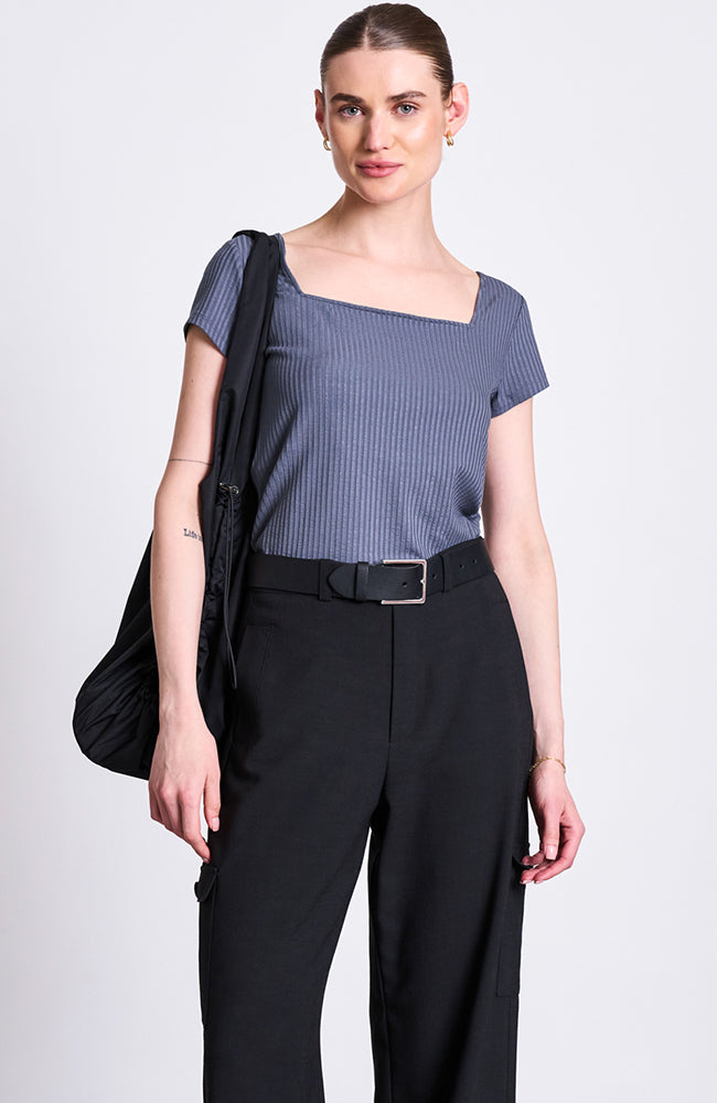 JAN N JUNE JAN 'N JUNE Damen vegan Oberteil Arima Turbulenz Grau