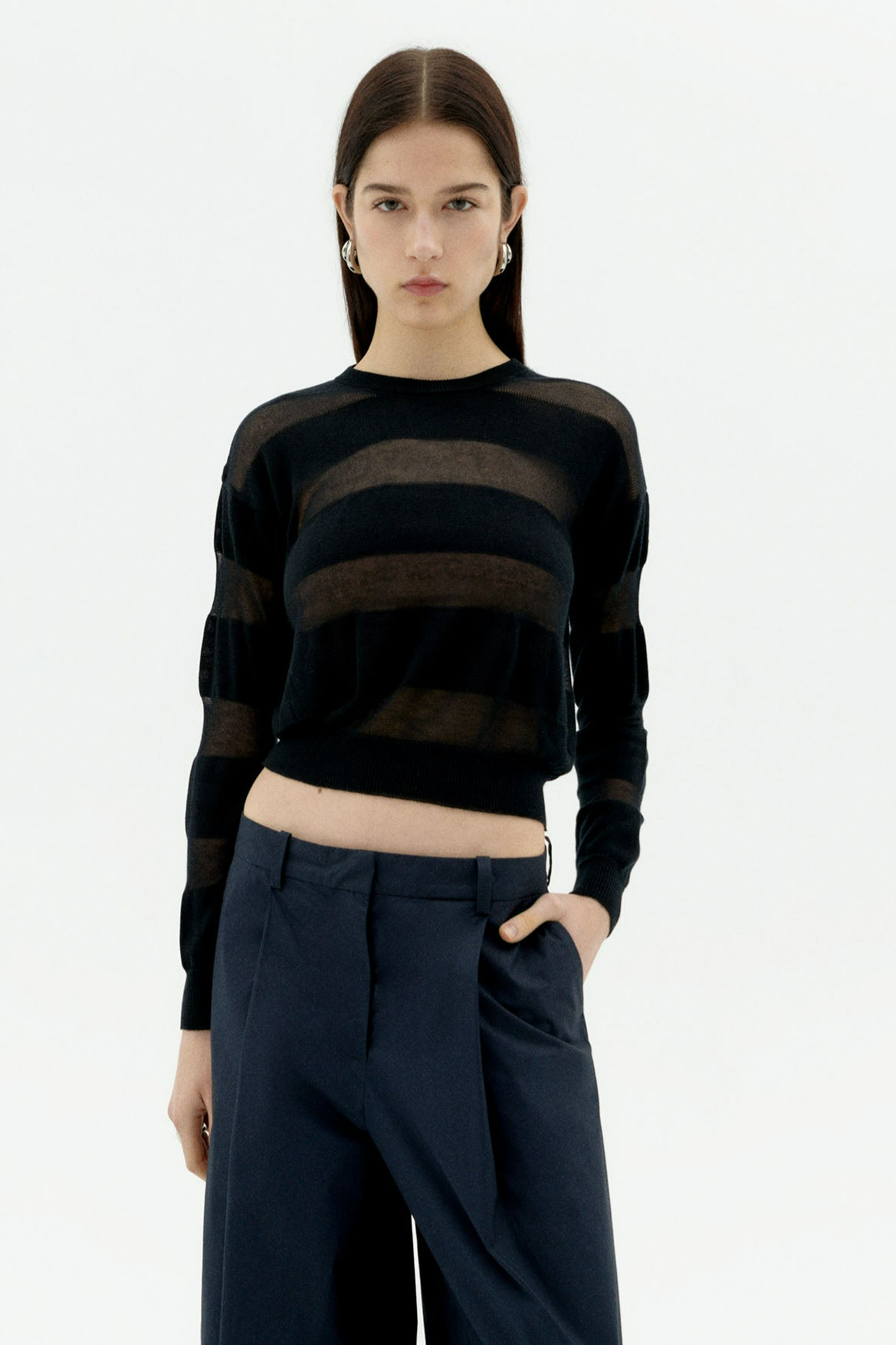 Thinking mu Damen vegan Strickpullover Jersey Be Schwarz