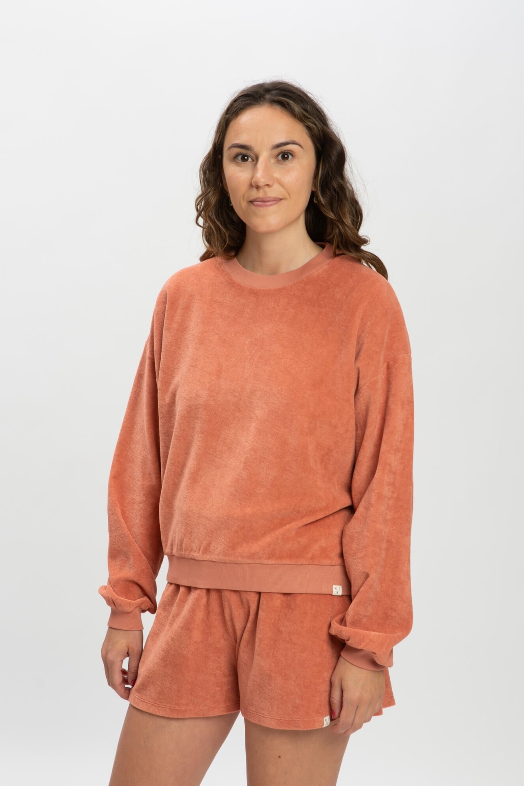 MATONA Damen vegan Sweatshirt Helles Zedernholz Orange