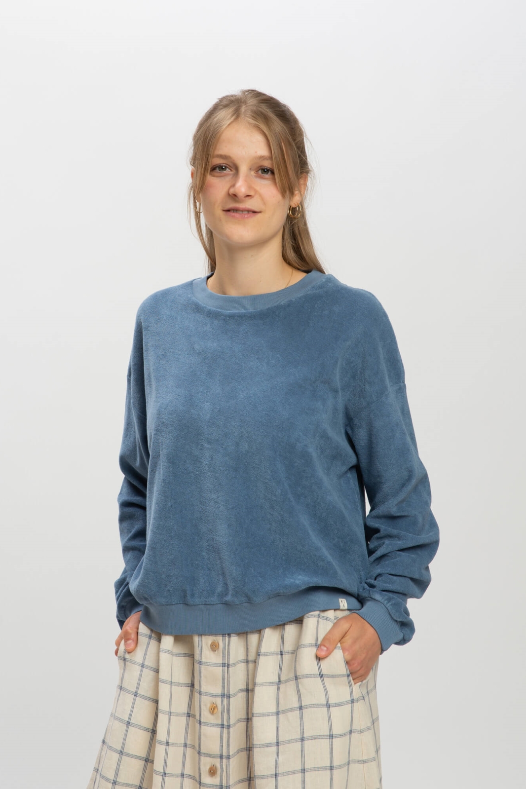 MATONA Damen vegan Sweatshirt Light Dusk Blue