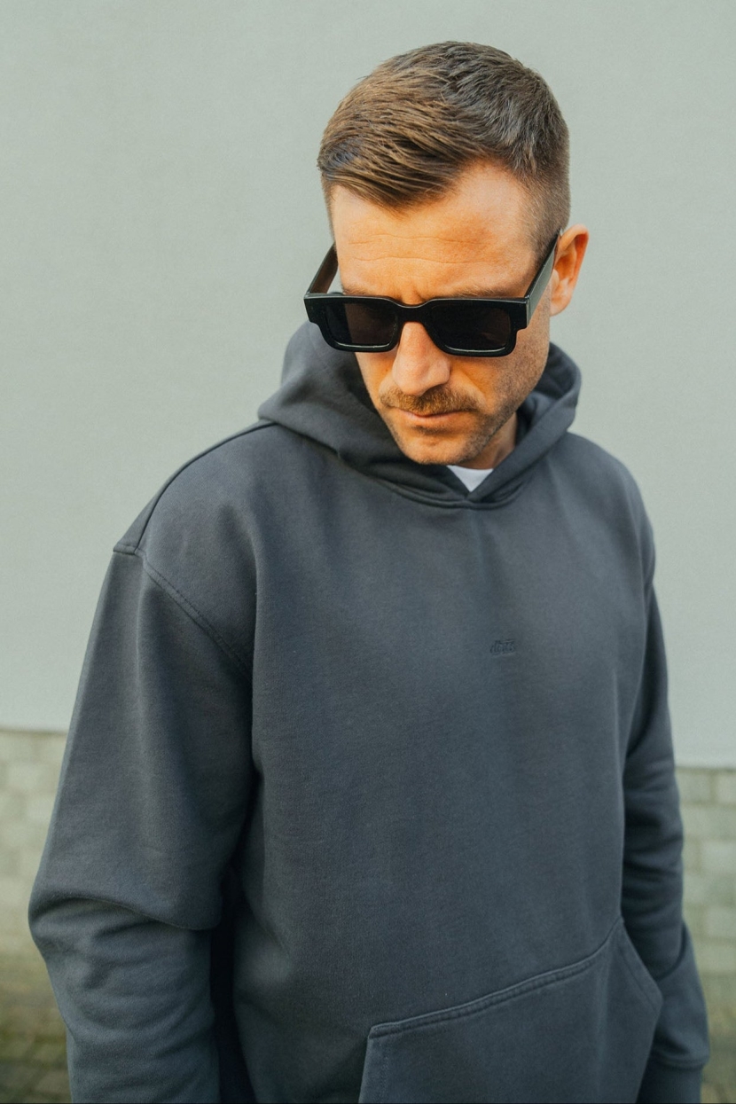 DIRTS Herren vegan Hoodie Classic Charcoal