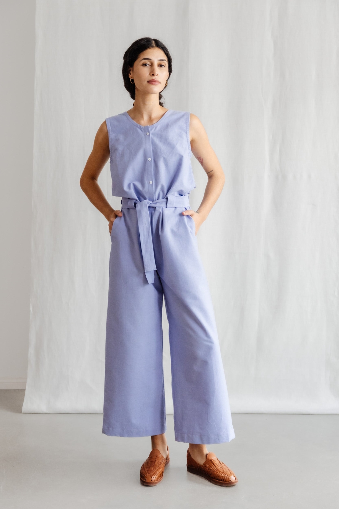 Jyoti Fair Works Damen vegan Jumpsuit Daksha Lila