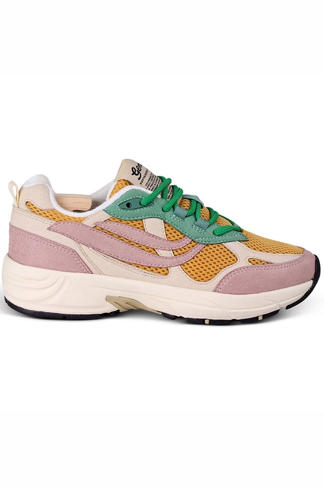 Genesis Damen vegan Sneaker G-Eco '99 Multi Flowers Rose/Weizen