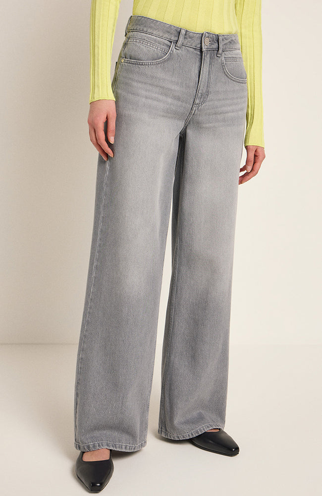 LANIUS Damen vegan Jeans Marlene Hellgrau