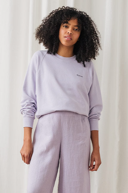 TWOTHIRDS Damen vegan Pullover Leskov Hellviolett
