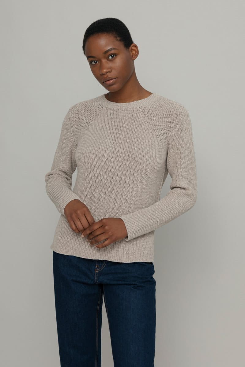 Rifo-Lab Damen vegan Pullover Fanny Beige