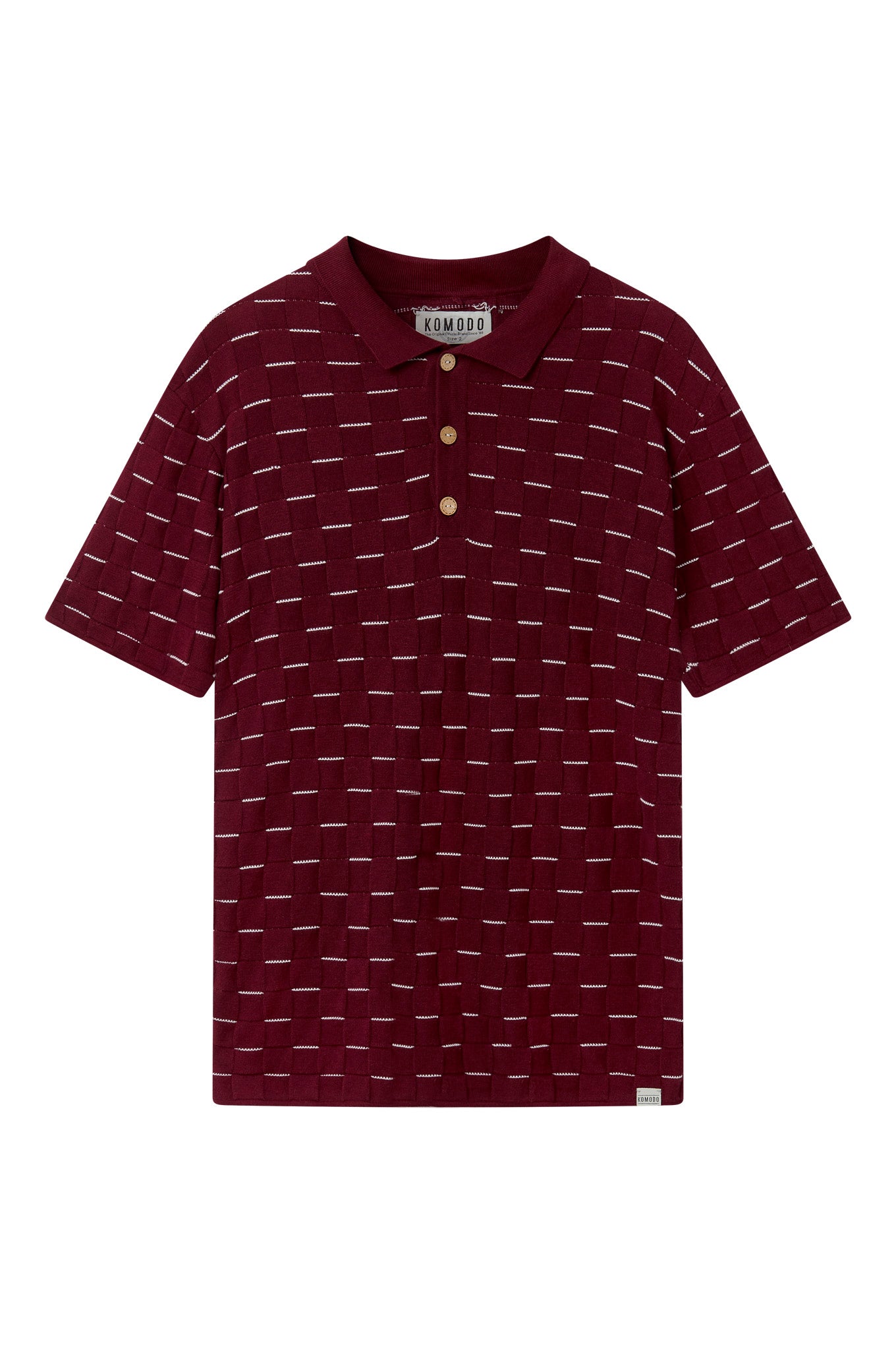 KOMODO Herren vegan Polo Perry Beere/Orange
