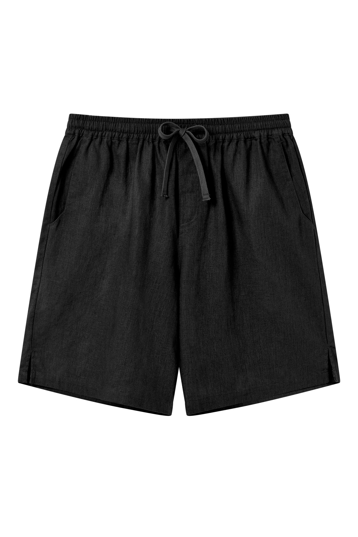 KOMODO Herren vegan Shorts Jerry Biologisch Baumwolle & Leinen Schwarz