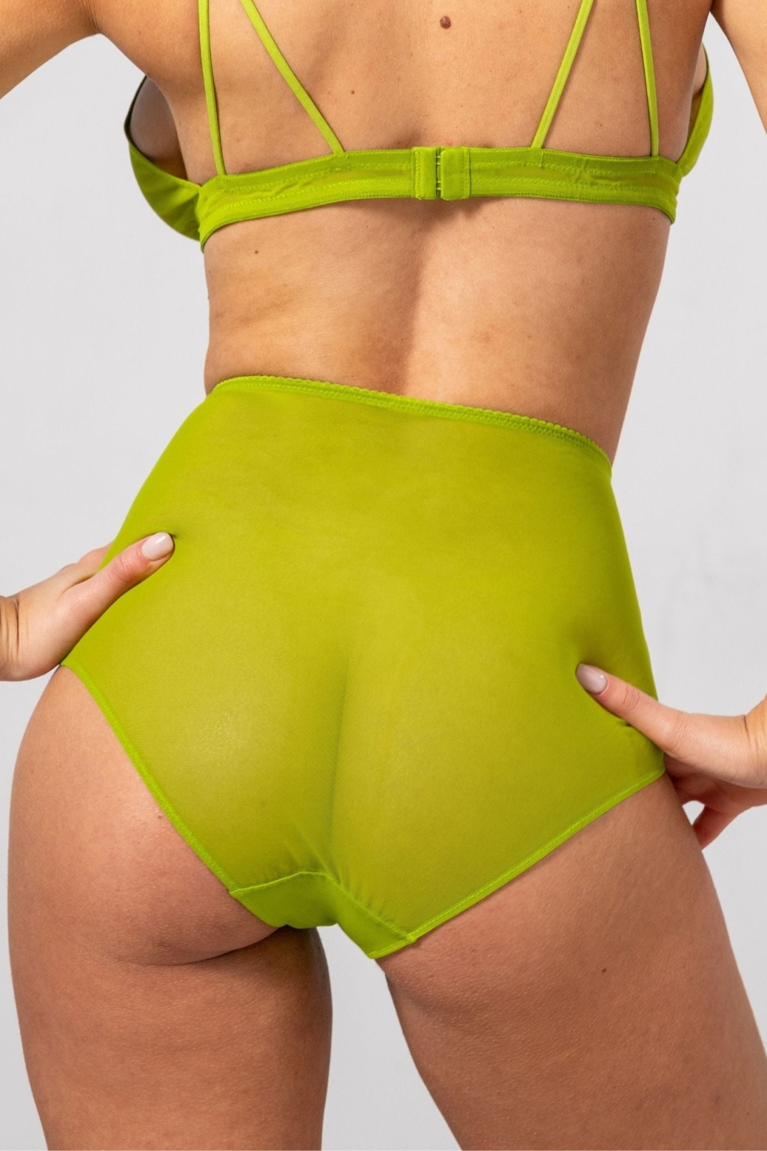 Understatement womens vegan Briefs Highwaist Matcha Green