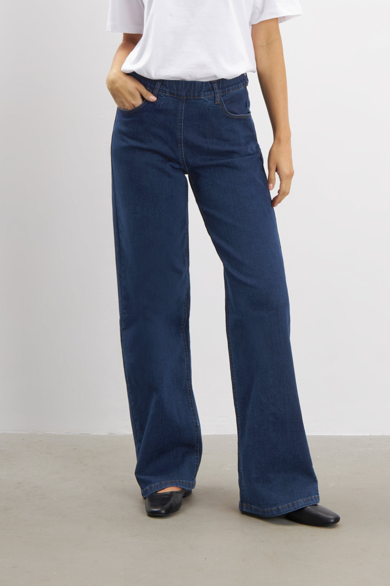 LAURIE Damen vegan Jeans Donna Loose Ll Dunkelblau Denim