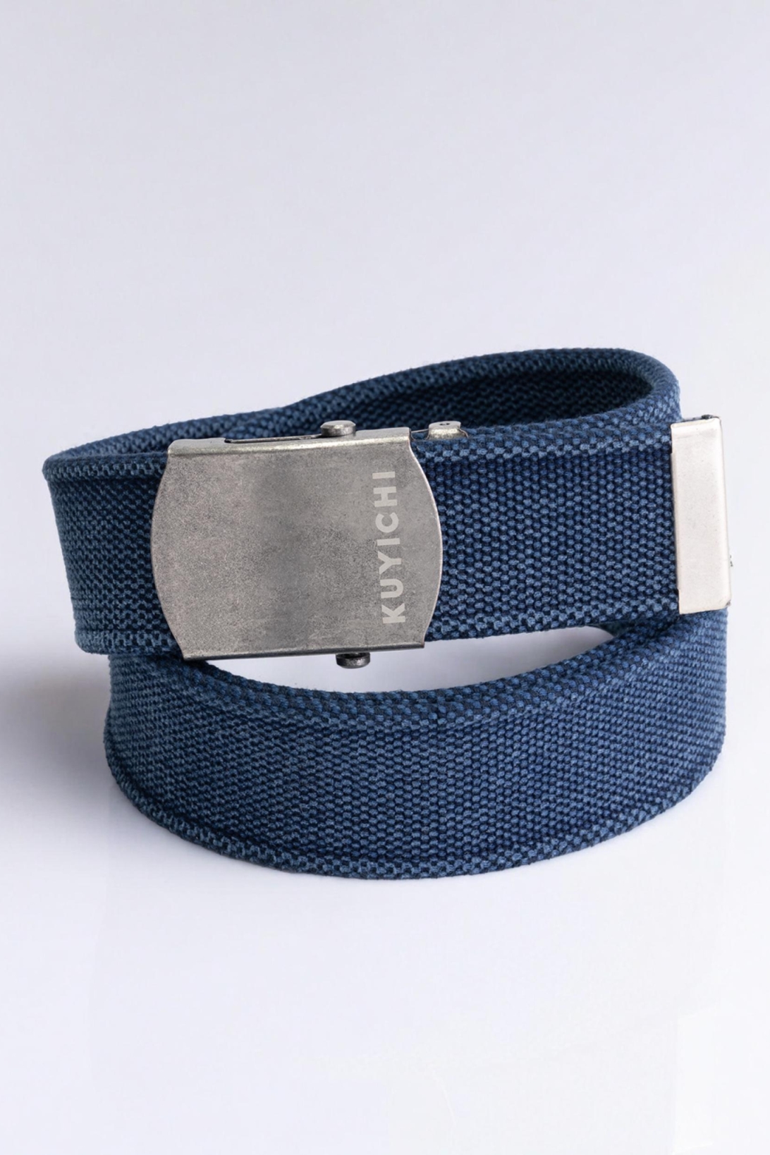 Kuyichi men vegan Belt Slider Dark Navy Blue