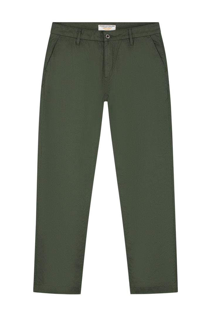 Kuyichi Herren vegan Chino-Hose Darren MoosgrÃ¼n