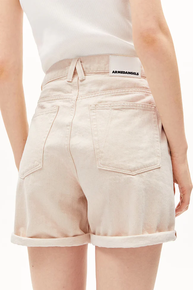 ARMEDANGELS Damen vegan Shorts Sheaari Ungef&Atilde;&curren;rbt Beige