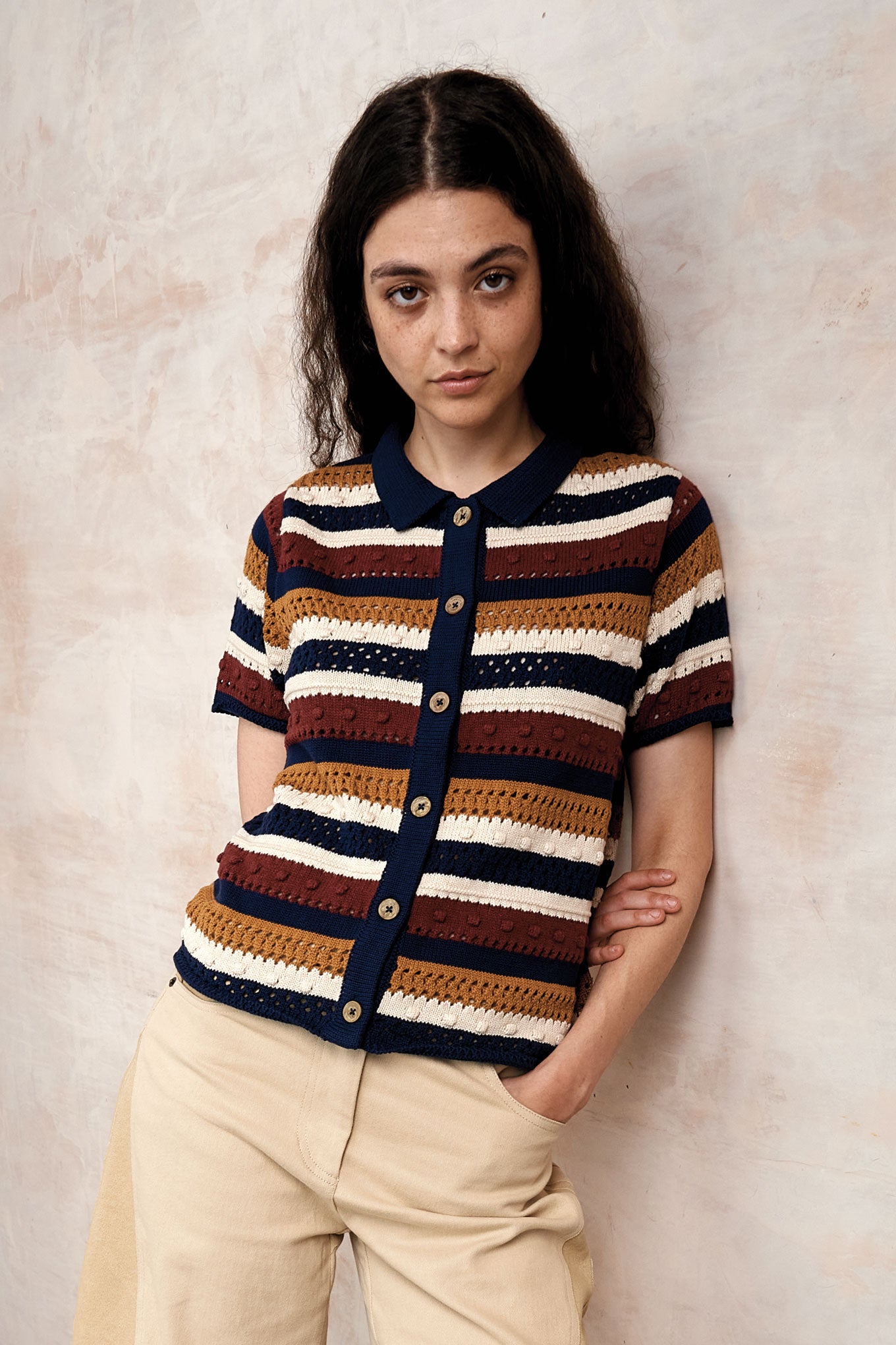 KOMODO Damen vegan Strickjacke Clara Multicolor