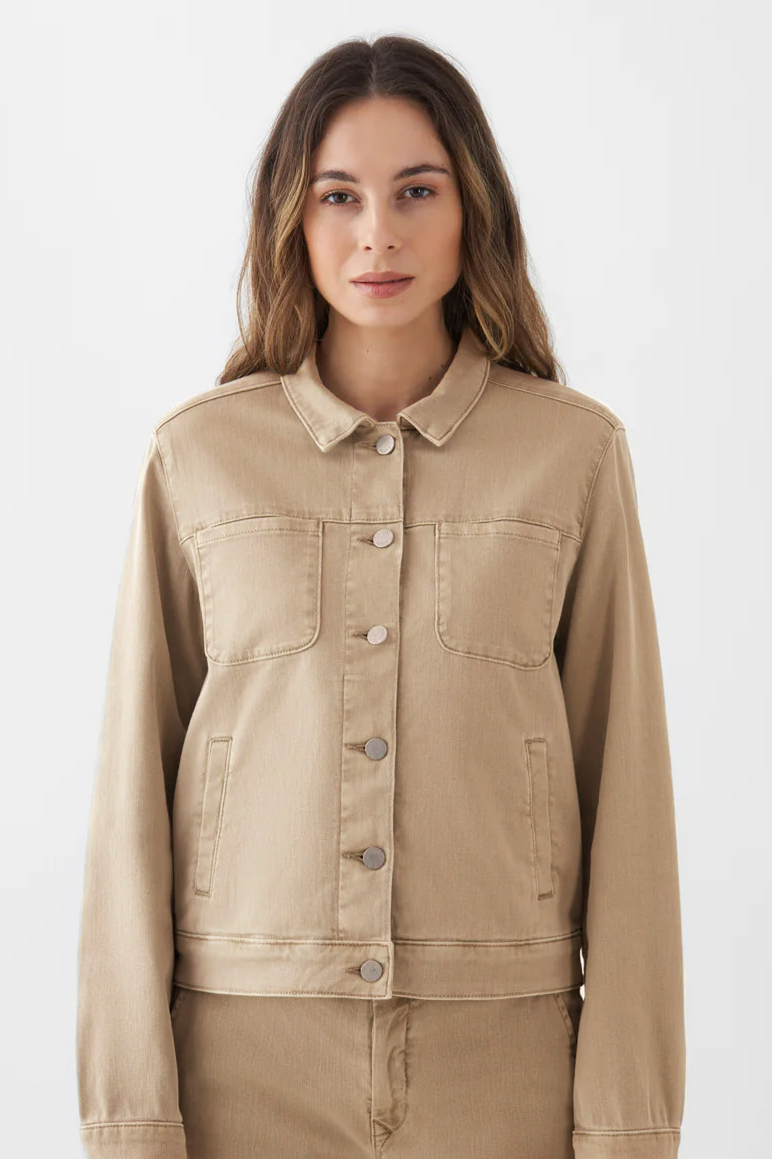 Image of Dawn dames vegan Jas Callisto Classic Warm Zand