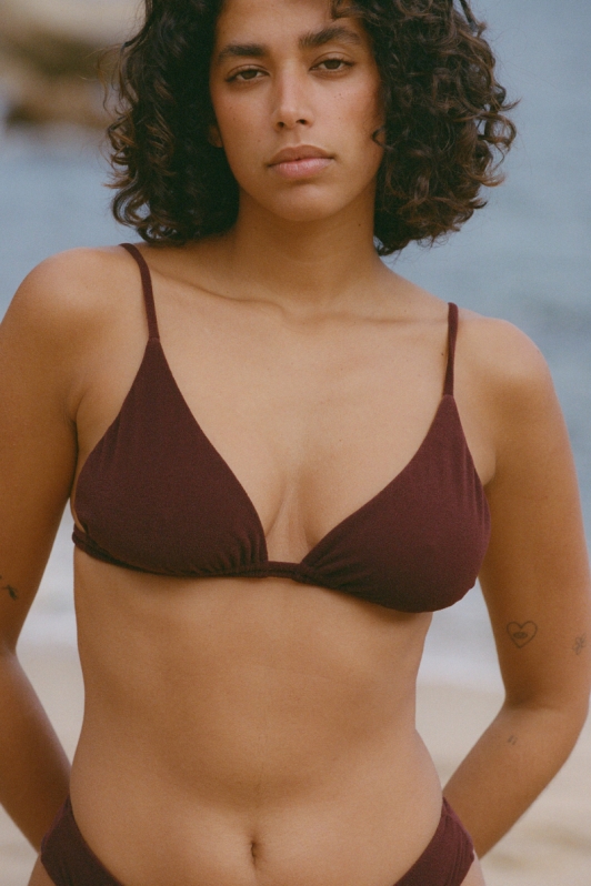 NÃ©nÃ©s Damen vegan Bikinioberteil Triangle Melanie Brown
