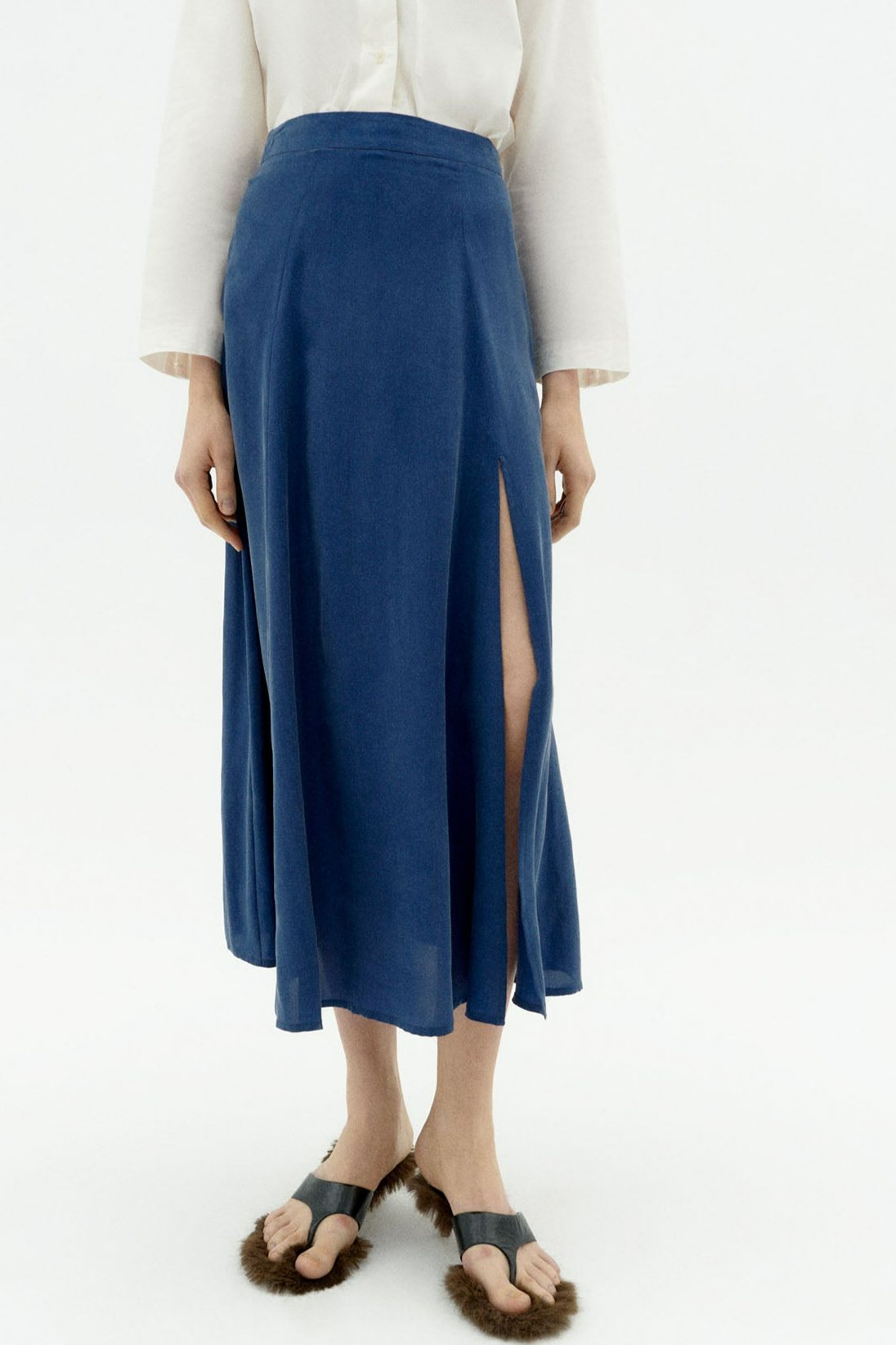 Thinking MU womens vegan Skirt Tora Blue