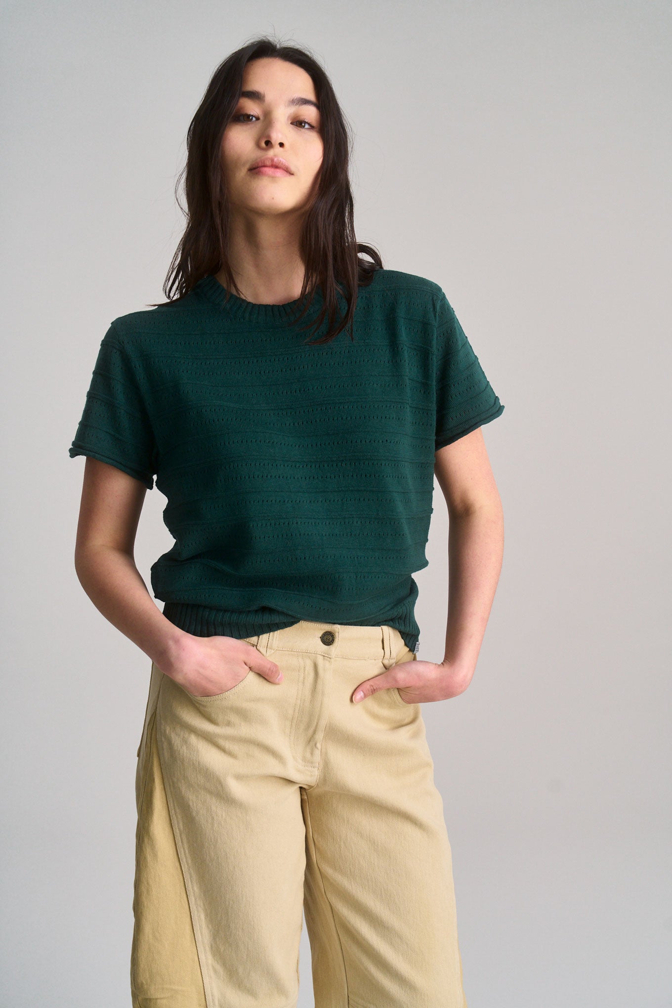 KOMODO Damen vegan T-Shirt Posey DunkelgrÃ¼n
