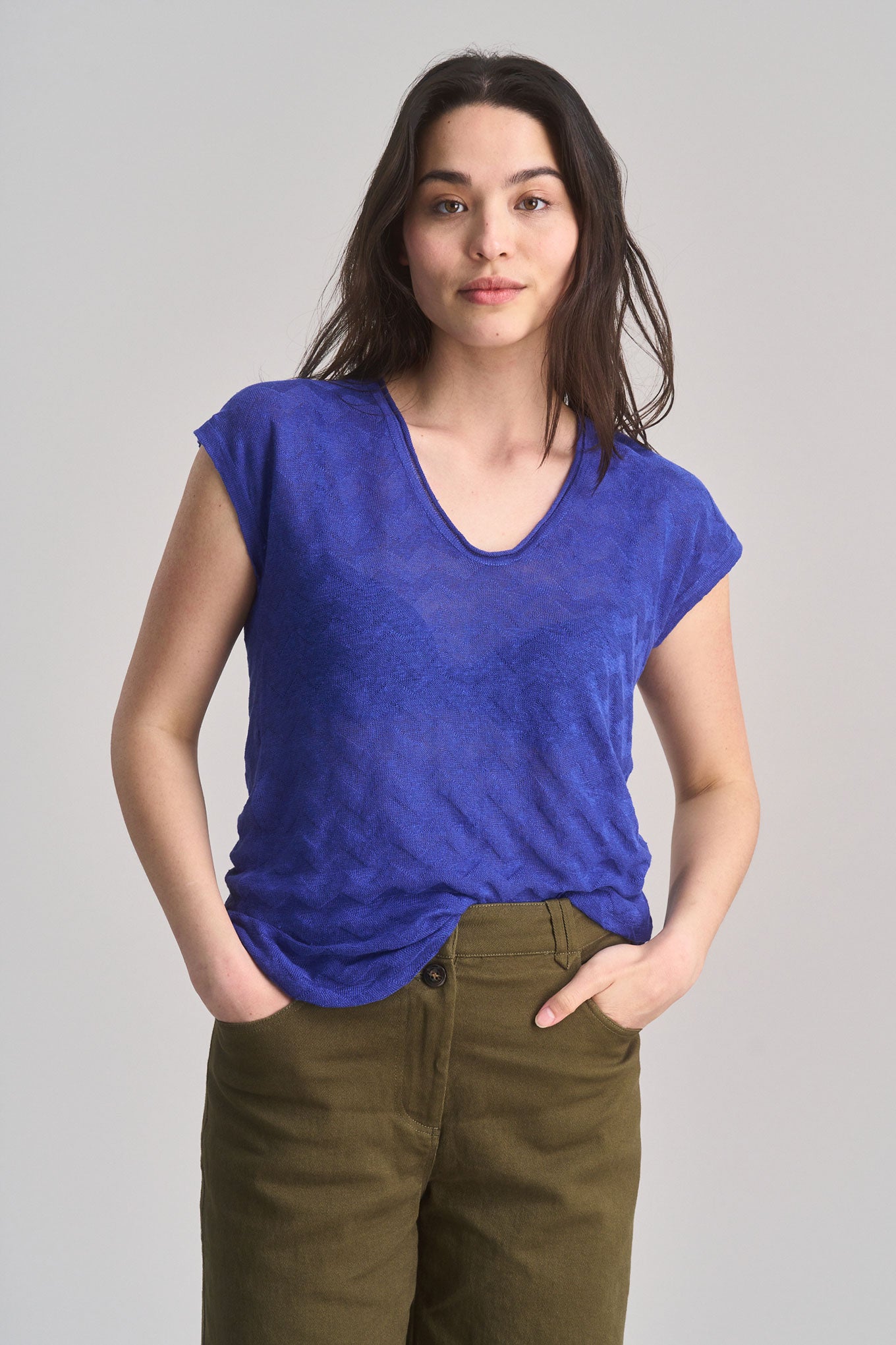KOMODO womens vegan Vest Polly Blue