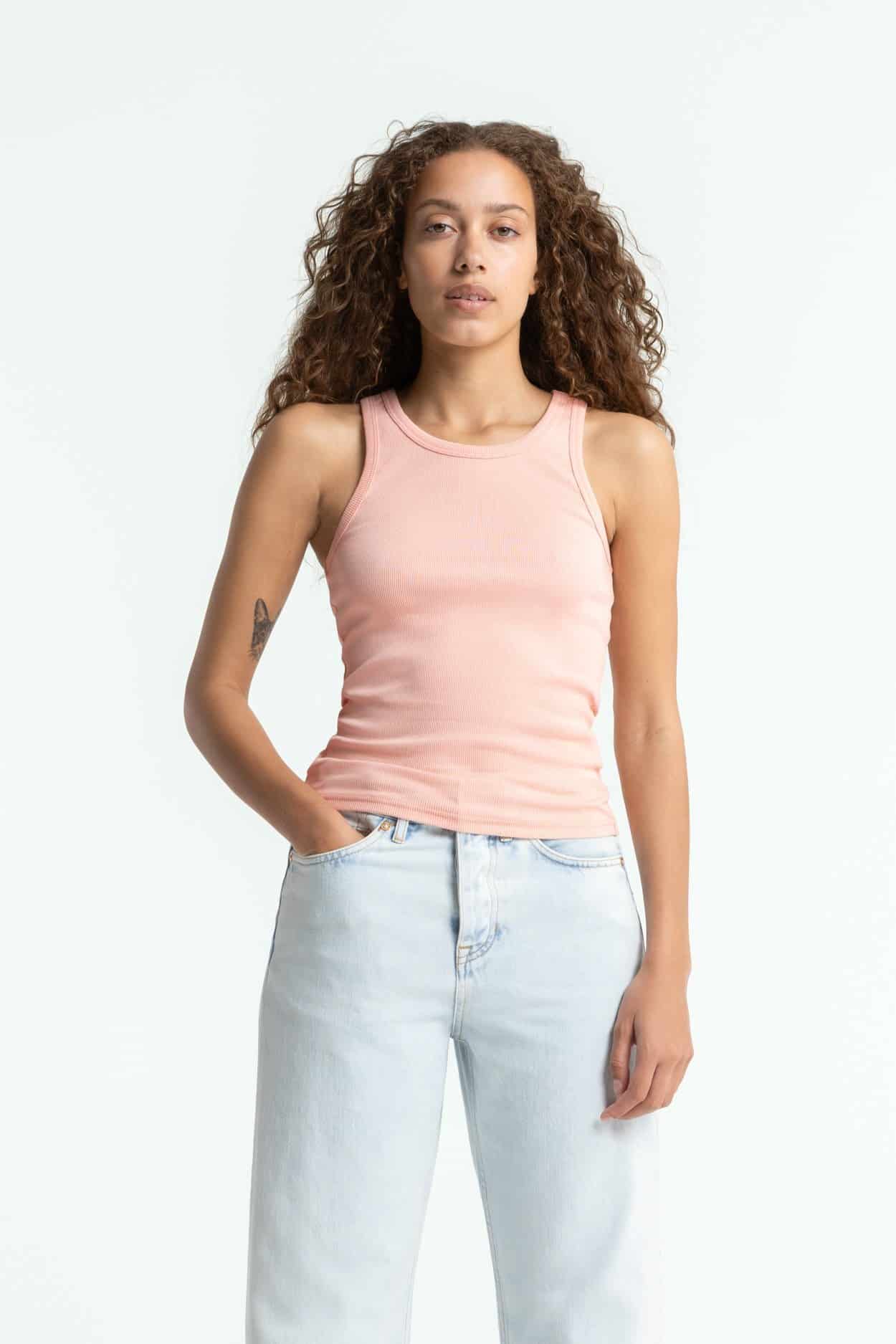 Kings of Indigo womens vegan Tank Top Kerry Light Pink