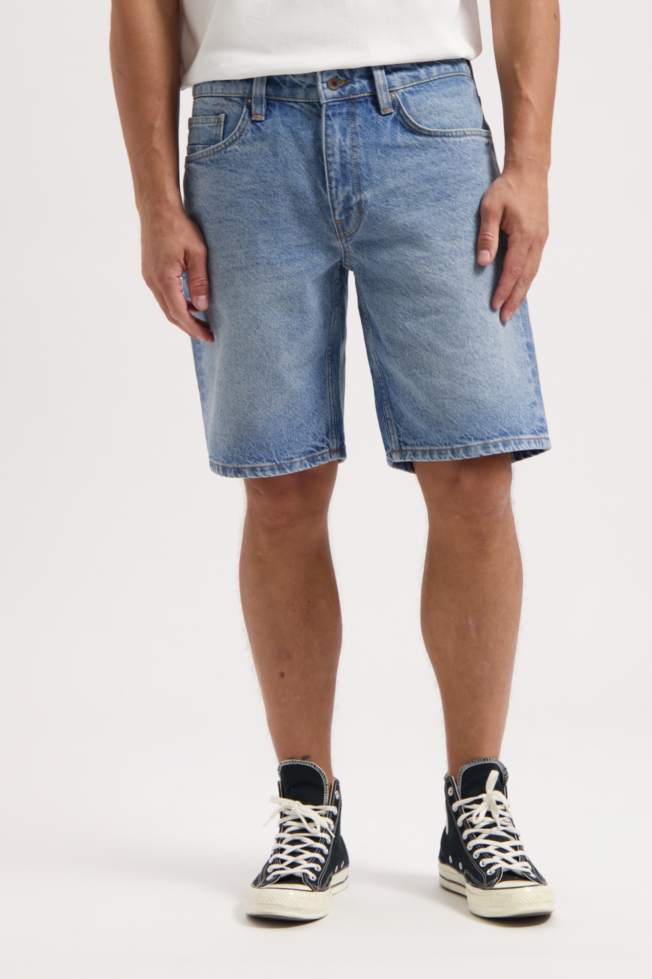 Kuyichi Herren vegan Kurzer Frost Scott Blau