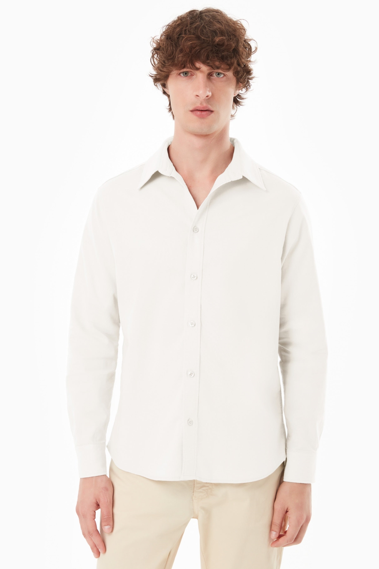 Image of ORGANICATION mannen vegan Shirt Gebroken Wit